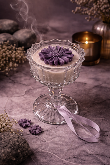 Luxury Lavender Bloom Candle | Handcrafted Elegance by CandleCrew