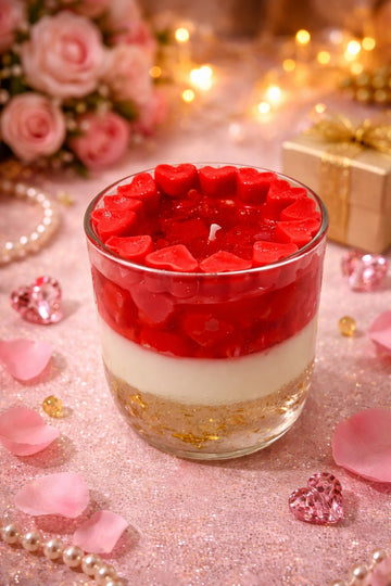 Layered Gel Candle – Customizable Romantic Candle for Valentine’s Day, Birthday, Anniversary & Special Occasions