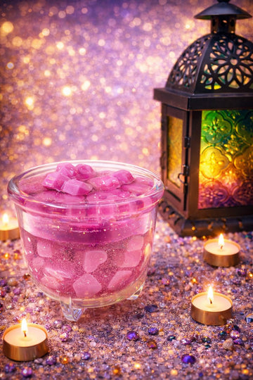 Heart-Infused Handmade Scented Candle | Romantic Glass Jar Candle by Candel Crew